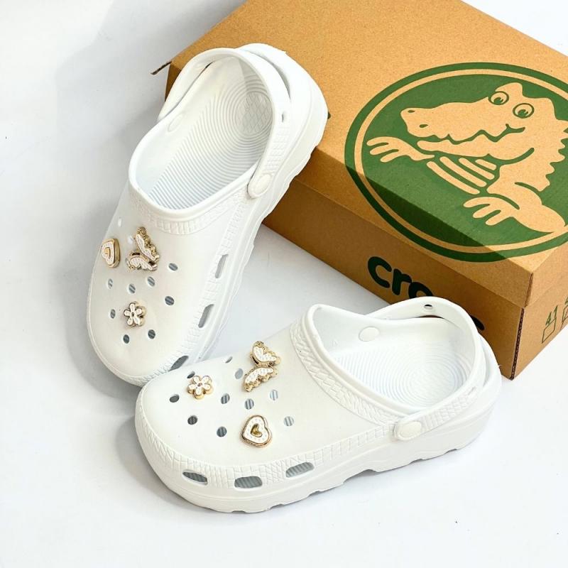 Crocs Tokalı Beyaz