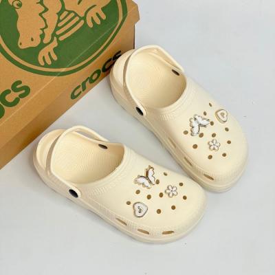 Crocs Tokalı Krem