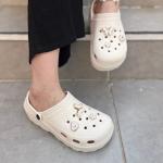 Crocs Tokalı Krem