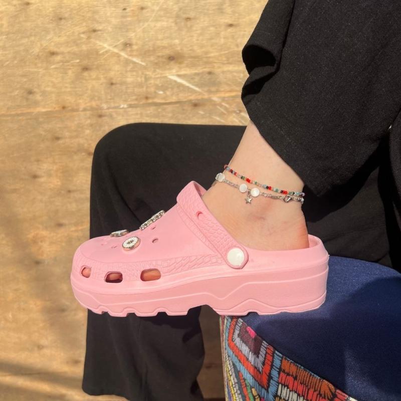 Crocs Tokalı Pembe
