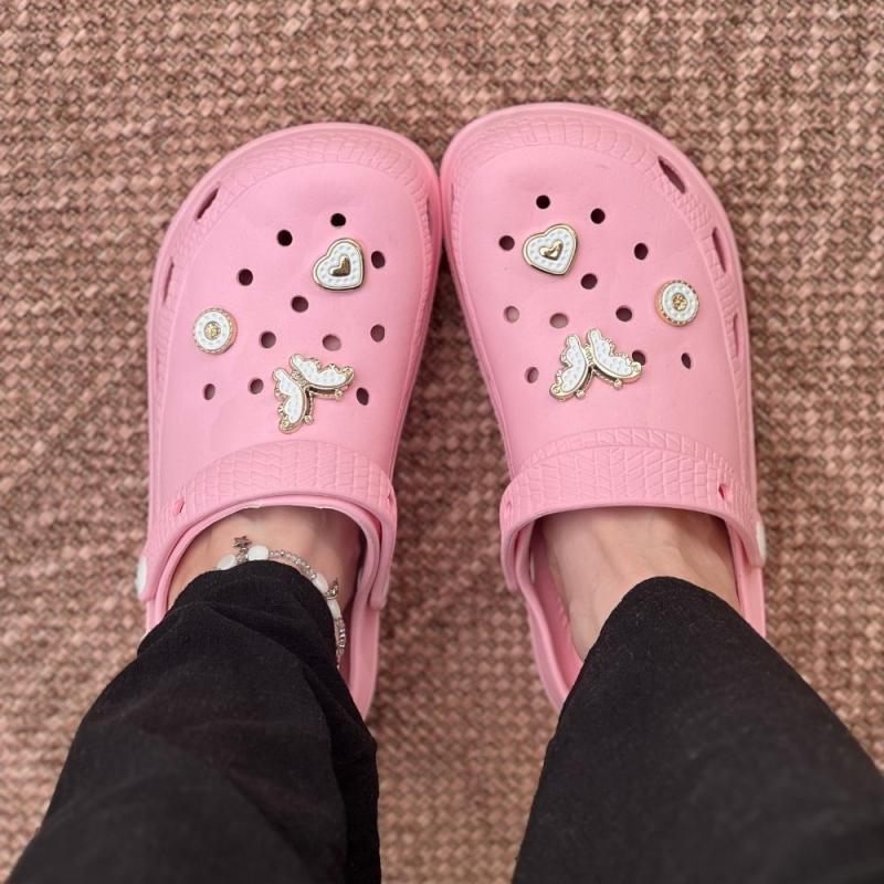 Crocs Tokalı Pembe