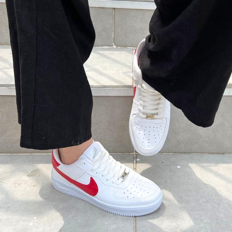 Air Force Kısa Beyaz Kırmızı