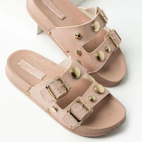 Tokalı Terlik Pembe