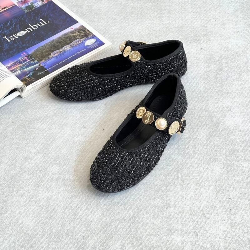 Angel Kadın Aksesuarlı Kumaş Babet-Siyah