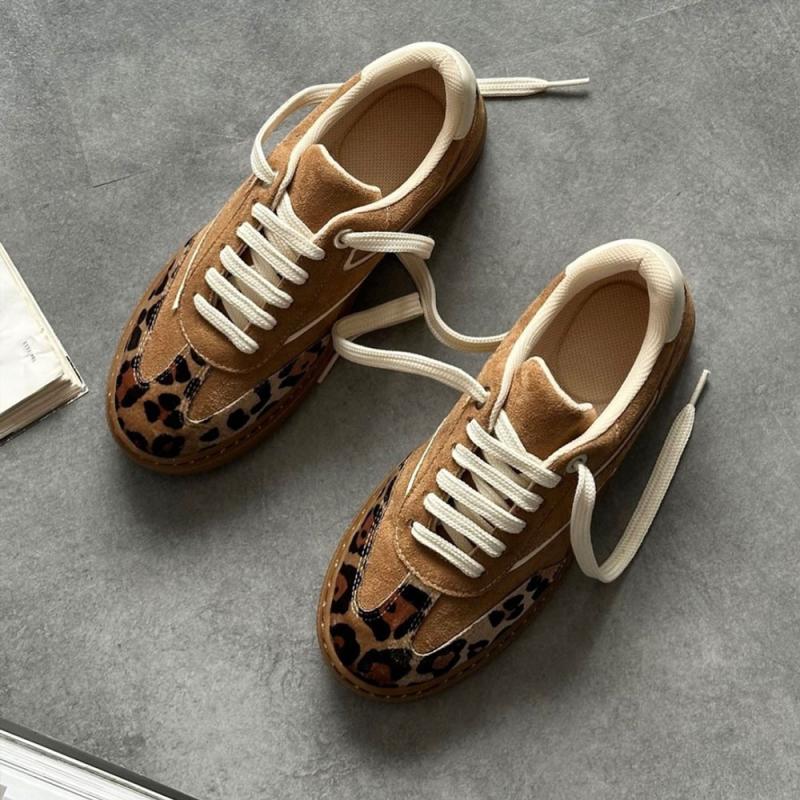 Nunez Casuel Kadın Sneakers Leopar&Kahve