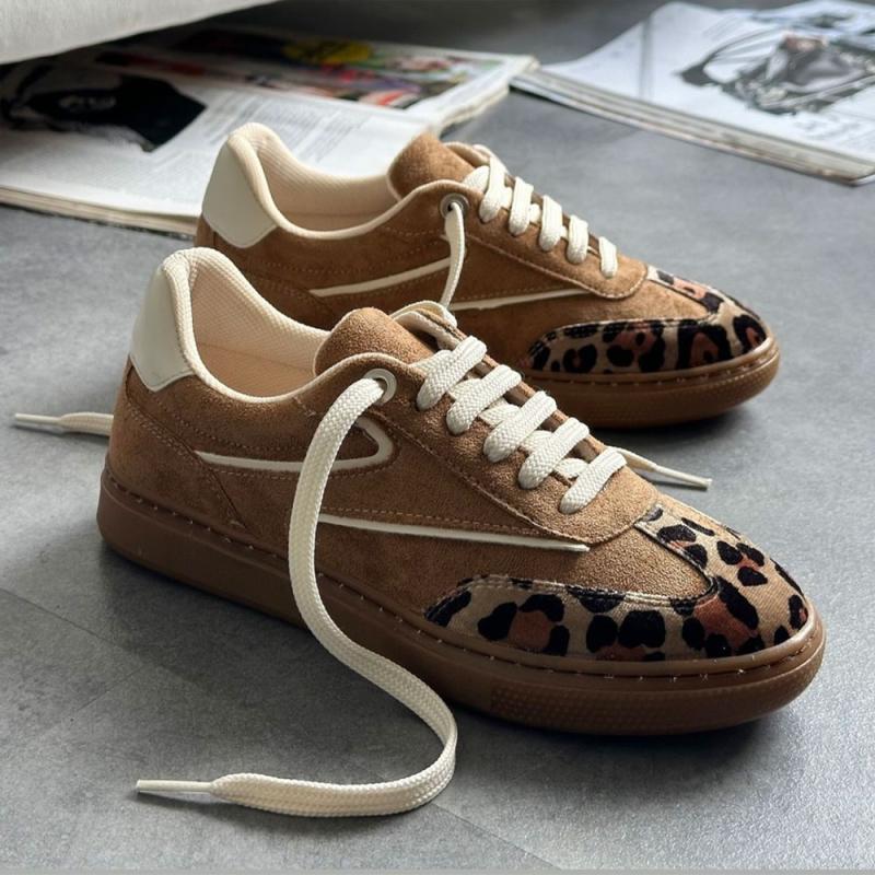 Nunez Casuel Kadın Sneakers Leopar&Kahve